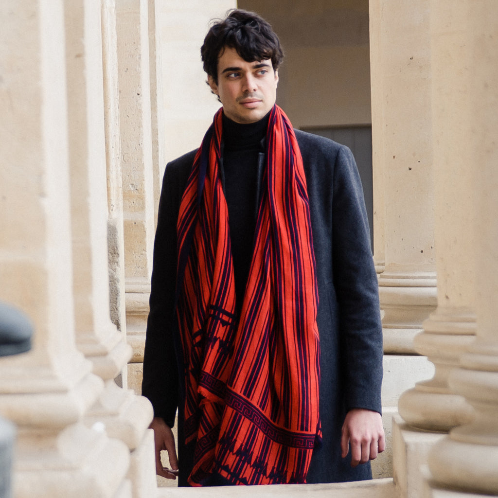 Echarpe Homme Bivouac Rouge