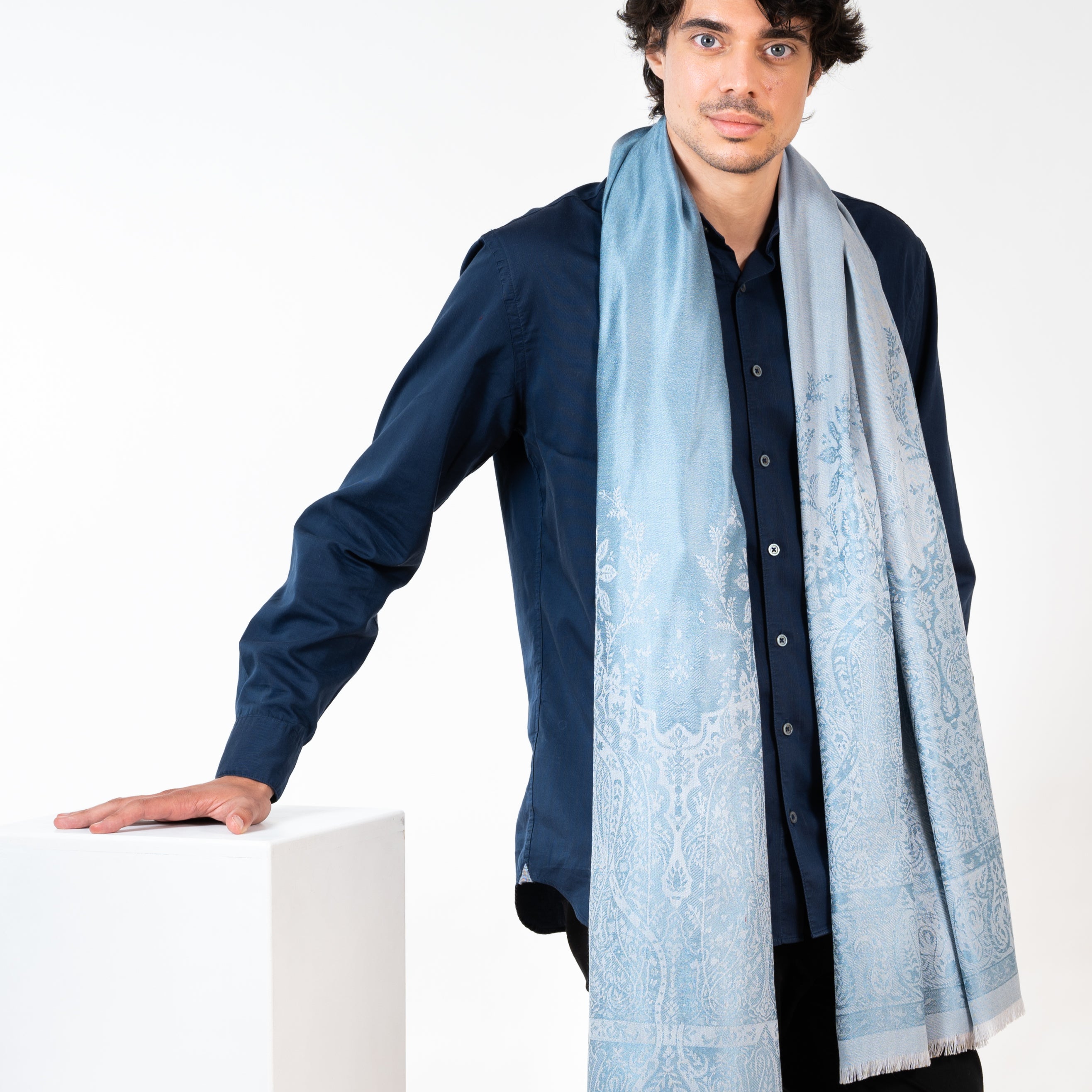 Petrusse Etole en Laine et Soie Palma Bleu Jean