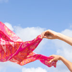 Petrusse Charme Fuchsia, Carré 100% Cupro