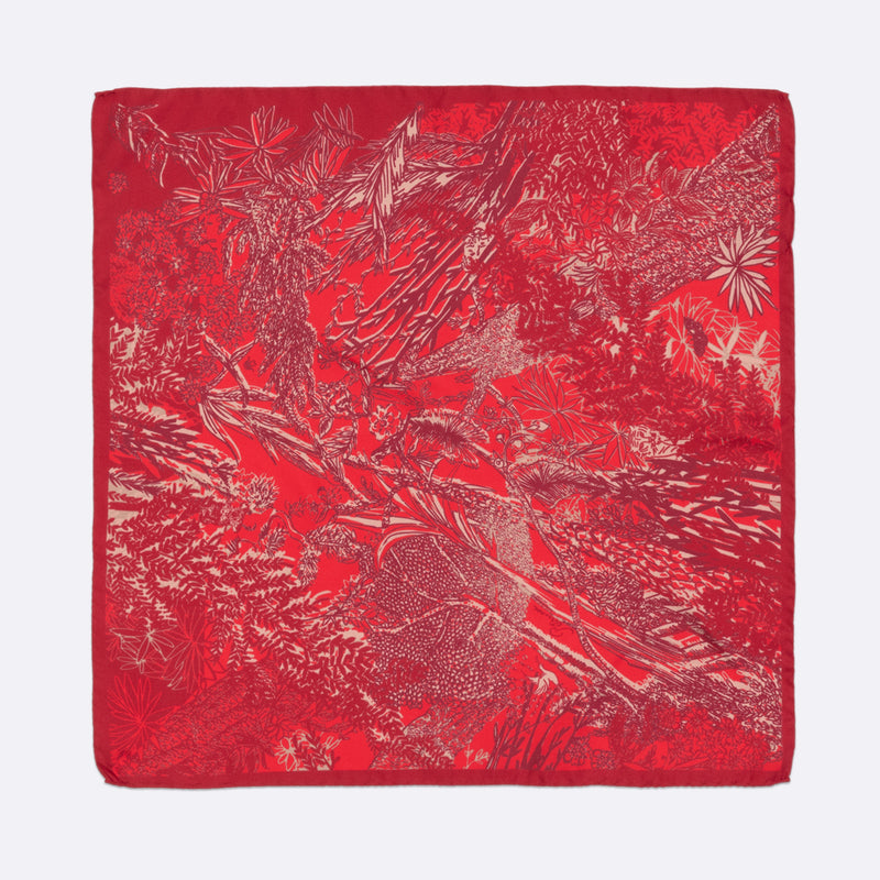 Pochette Eve soie Rouge