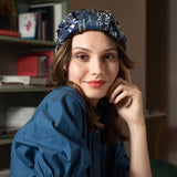 Carré En Soie 90X90 Petrusse Eve Marine | Foulard En Toile De Jouy 