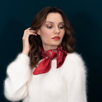 CARRE SOIE 90 - EVE ROUGE