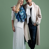 Petrusse Carre Laine 130 - Lena Bleu