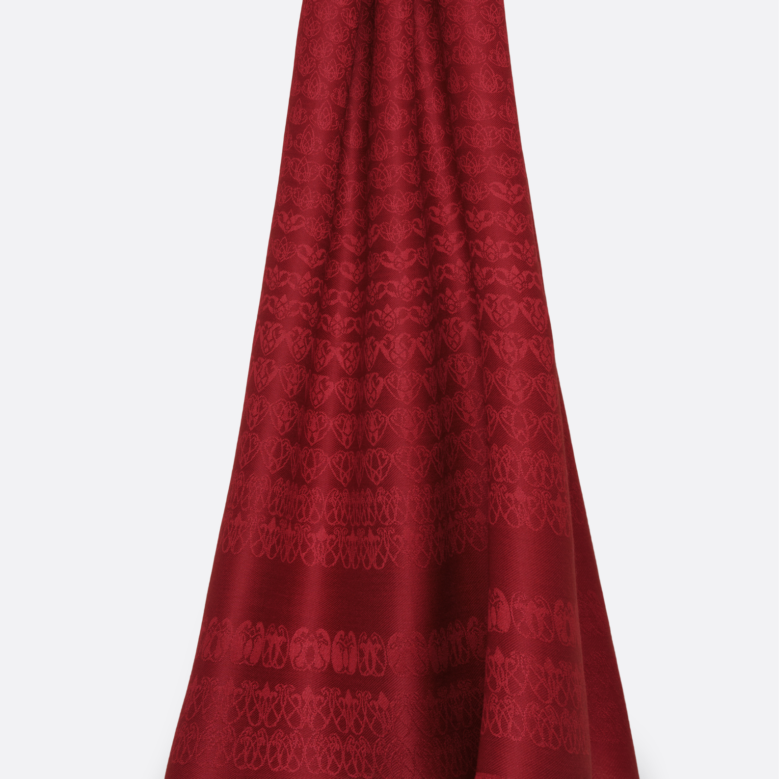 Écharpe En Laine Et Soie Petrusse Eternite Rouge | Made In France