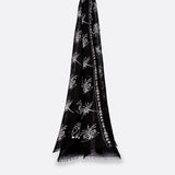 Écharpe En Lin Petrusse Anatole Anthracite Pour Femme Et Homme