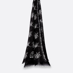 Écharpe En Lin Petrusse Anatole Anthracite Pour Femme Et Homme
