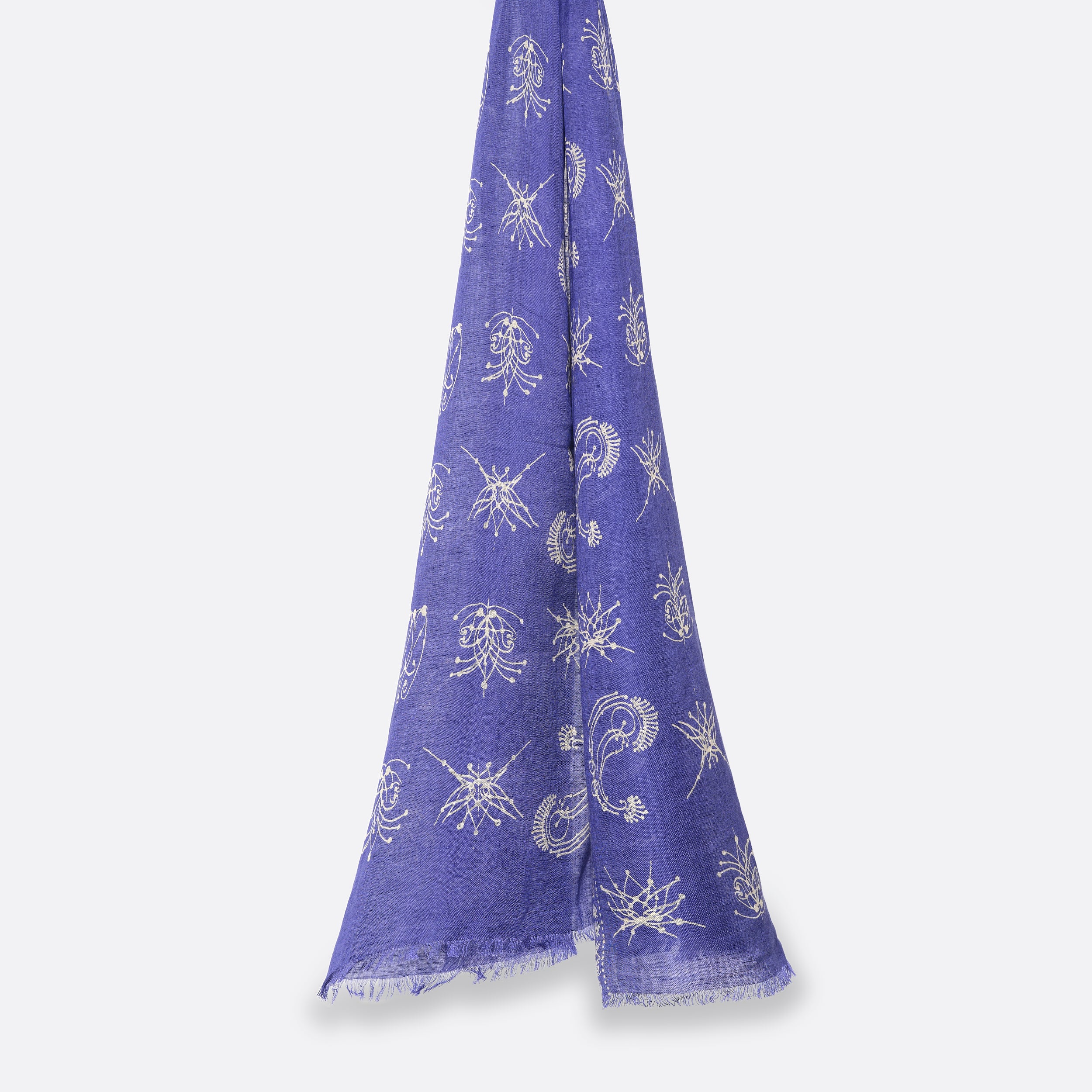 Écharpe en Lin Petrusse Anatole Violet pour Femme et Homme